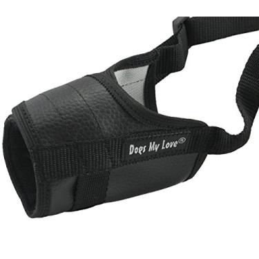Imagem de Focinheira ajustável para cães, 6 tamanhos, pretaDogs My Love S: 6.5"-9" Snout Circumf. preto AP-MUZZLE-N3-BLACK