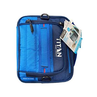 Imagem de Titan Deep Freeze Expandable Lunch Box with 2 Ice Walls, Blue,Gray, Black, 14x14x14
