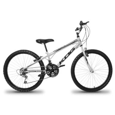 Imagem de Bicicleta Infantil Em Aluminio KOG Aro 24 com 18 Marchas Com Câmbio Shimano Freio V-Brake,Prata Preto