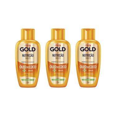 Imagem de SHAMPOO NIELY GOLD 275ML NUTRIçAO PODEROSA - KIT C/3UN 