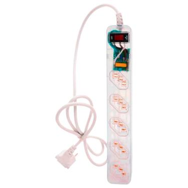 Imagem de Filtro De Linha Dps Iclamper Energia 5 Tomadas Transparente Comprimento Do Cabo De Entrada 1,5 M