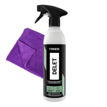 Imagem de Delet Vonixx Limpador Para Pneus E Borrachas 500ml + Pano Microfibra