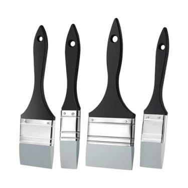 Imagem de Deevoka Ferramenta de pintura modeladora de cores, pincéis profissionais de silicone, pincéis artísticos para iniciantes, óleo corporal, crianças e adultos, 1.5 pol. 2 pol. 2.5 pol. 3 pol.