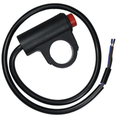 Imagem de Interruptor botão pisca alerta universal carro moto 3 fios com suporte de fixação