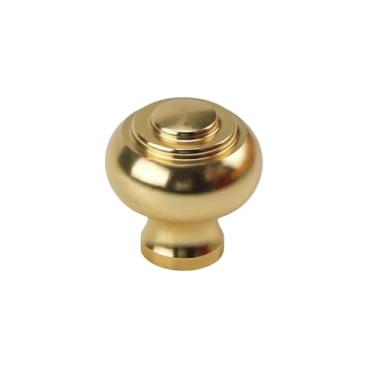 Imagem de Maçaneta dourada de alumínio com furo único, maçaneta redonda para gaveta de guarda-roupa, móveis para armário de cozinha, maçaneta pequena para porta, decoração de casa, a16
