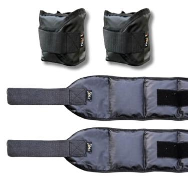 Imagem de Par de peso tornozeleira ajustável 2kg 4kg 5kg Caneleira para treino funcional academia musculação | DEPARTAMENT STORE (4, Quilogramas)