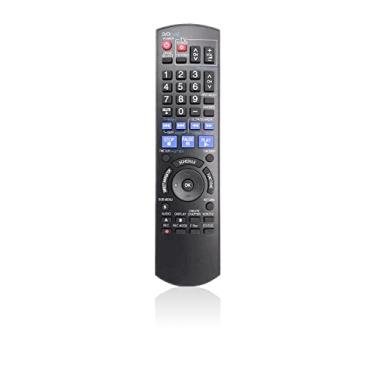Imagem de JISOWA Controle remoto para leitor de DVD Panasonic DMR-ES15 N2QAYB000196 DMR-EZ27K EUR7659Y10 DMR-EZ27P EUR7659T60 DMR-EZ28 DMR-ES35V DMR-EZ37 DMR-ES45 DMR-ES46 DMR-EZ48V DMR-EZ477 DMR-EE 5V