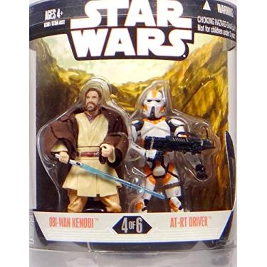 Imagem de Figura Star Wars Ordem 66 Obi-Wan Kenobi e AT-RT Driver - 10 cm - Ano 2006