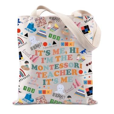 Imagem de TIIMG I'm The Montessori Teacher Gift Montessori Teacher Appreciate Gift Teacher Educator Gift Tote Bag, I Am the Montessori Teacher, big
