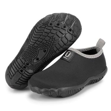 Imagem de Sapatilha Infantil Antiderrapante Menino e Menina Conforto Natação Praia Areia Hibrida Unissex (Cinza, BR, Criança de 9 a 12 anos, Faixa Numérico, 25, 26)