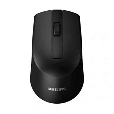 Imagem de PHILIPS Mouse sem fio de 3 botões | Mouse óptico ergonômico com nanoreceptor para Windows, MacOS, Xbox One, PS4 e mais — Pesquisa de 250 Hz, 1600 DPI, USB Plug and Play (SPK7374), Preto