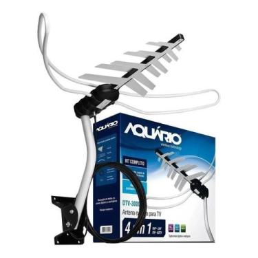 Imagem de Kit Antena Externa Digital Aquário Dtv3000 Com Acessórios