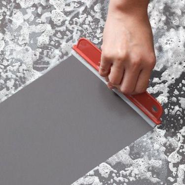 Imagem de Esponja De Limpeza Limpador De Espelho De Vidro 2 In 1 - oem, Vermelho