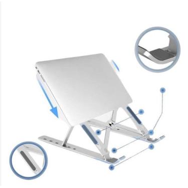 Imagem de Suporte Notebook Netbook Ergonômico Dobrável Ajustáve - Magalu A-7