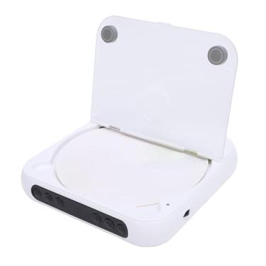 Imagem de Leitor de CD Portátil, Leitor de CD Recarregável, Leitor de Música 5.3 Portátil Com Fones de Ouvido Com Fio, Leitor de Música de CD de 2000mah para CD R CD RW MP3 WMA (Branco)
