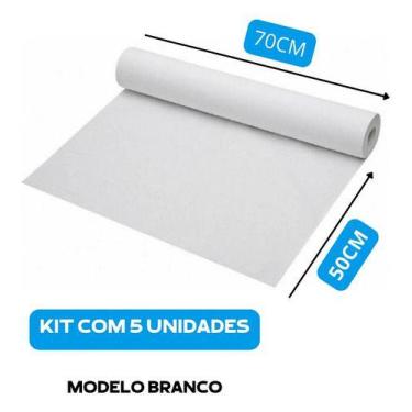 Imagem de 5 Lençol Descartável Papel Hospitalar Para Maca Branco 70x50 - SUL PAP