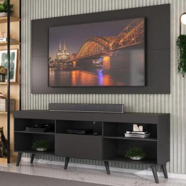 Imagem de Rack com Painel e Suporte TV 65" Retrô Flórida Up Multimóveis MP1043 P