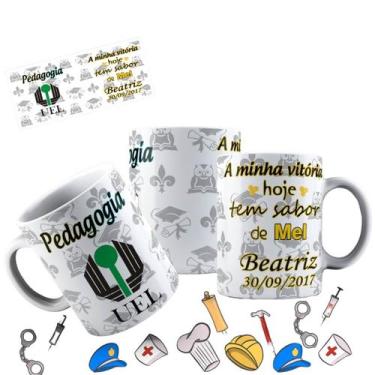 Imagem de Canecas de Porcelana Branca Personalizadas Profissões 8 - Estampa Subl