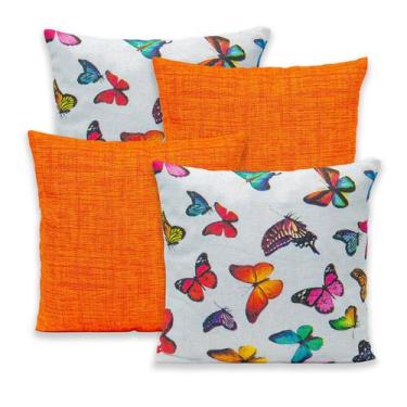 Imagem de Kit 4 Capas de Almofada c/ Zíper 40x40cm Gorgurinho - Rafaloro Enxovai
