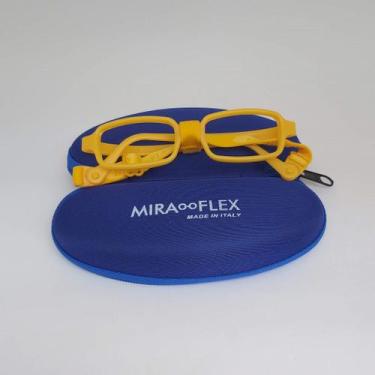 Imagem de Óculos infantil Miraflex New Baby 1 HSP Amarelo de 3 a 6 anos tam 39