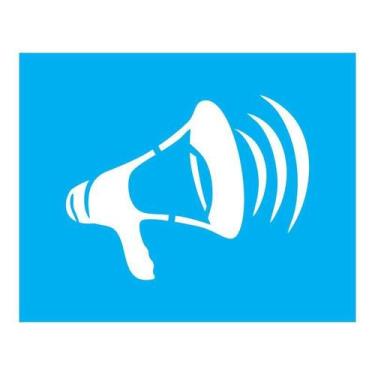 Imagem de Stencil Tamako Megafone- 20X25Cm - Ref B954