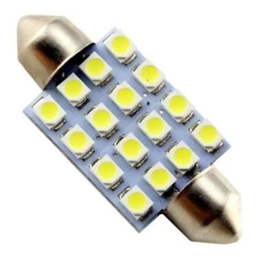 Imagem de Kit 10 Lâmpadas Torpedo 16 Leds Super Branco Teto P/ Malas - EVOLUX AU