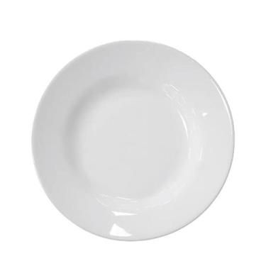 Imagem de Prato Redondo de Melamina para Sobremesas Branco com 18cm - Rio Chens