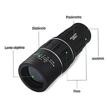 Imagem de Monóculo Luneta Profissional Gold Sports 8km 16 X 52 Tático Com Nitide