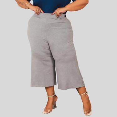 Imagem de Calça Pantacourt de Malha Plus Size Moda Feminina - Mayara Manzano, Ci