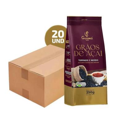 Imagem de Caixa com 20 unidades de Café de Açaí 100% Grãos de Açaí - Guamá Café