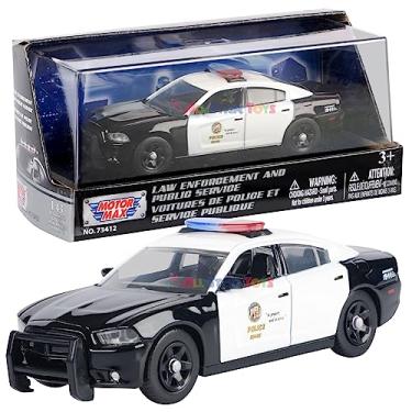 Imagem de Motormax 2011 Dodge Charger LAPD Police Pursuit Vehicle 1/43 Diecast Metal Police Car com Acrylic Display Case 79466