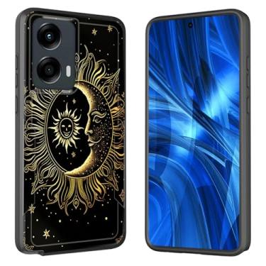 Imagem de JHYYTUJTYP Capa para Moto G Stylus 5G 2024, [Teste de queda de grau militar] Capa protetora resistente à prova de choque resistente para Motorola Moto G Stylus 5G 2024 6,5 polegadas, sol lua estrela