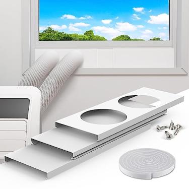 Imagem de Air Jade Kit de vedação de janela de ar condicionado portátil de mangueira dupla, kit de ventilação de janela CA para mangueira dupla, ar-condicionado portátil com tubo de ventilação de 15 cm de