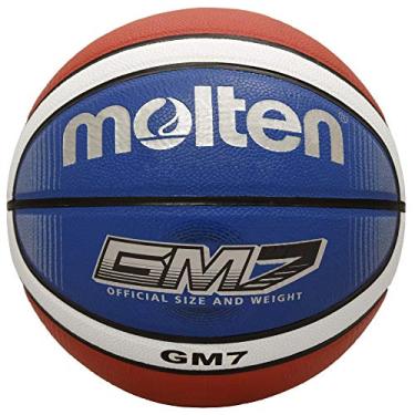 Imagem de Molten Bola de Basquete BGMX7-C Bgmx-C Vermelho/Branco/Azul, Tamanho Oficial 7