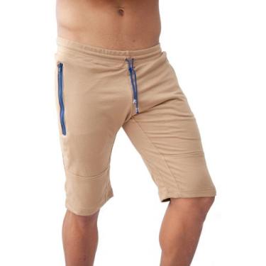 Imagem de Bermuda Casual Shorts Moletom Bolso C/ Ziper M40 - Fanáticos Por Cinta