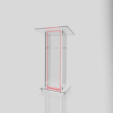 Imagem de Púlpito de Acrílico para Igrejas e Empresas com ou sem Gravação - Acri