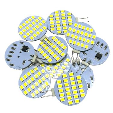 Imagem de GRV G4 24-2835 SMD Lâmpada LED Super Bright Cool White RV Camper Under Cabinet Dome Light DC12V Pacote com 10