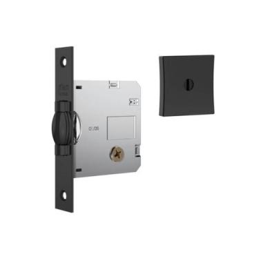 Imagem de Fechadura 1005 Trinco Rolete Tetra Externa Black Fosco Stam - 100130