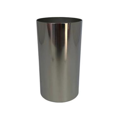 Imagem de Copo cuia tereré inox redondo liso 300ml - Estilo Cowboy, Prata gourme