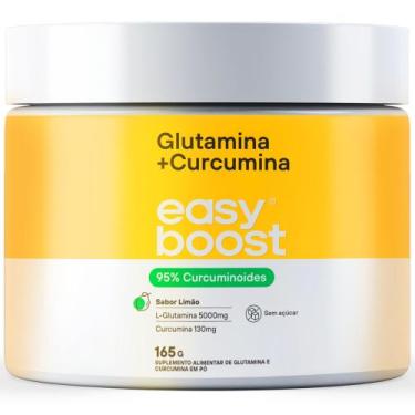 Imagem de Glutamina + Curcumina Limão Easyboost 95% Curcuminoides 165g - EASY BO