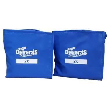 Imagem de Par de Caneleiras de Peso de 2 kg cada - Deveras, Azul