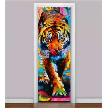 Imagem de Adesivo Para Porta TIGRES - SELVA - SOBERANO 3 - PGG IMPRESSÃO DIGITAL