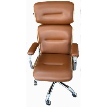Imagem de Cadeira Eames Presidente Caramelo Linha Capa em Madeira Cor Vermelho -