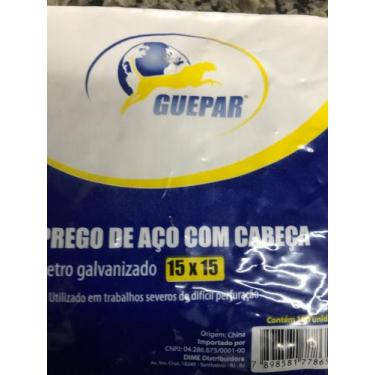 Imagem de Prego de aço com cabeça 15x15 - Guepar