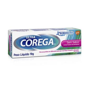 Imagem de Creme Fixador de Dentadura Ultra Corega Tripla Ação Sem Sabor com 20g