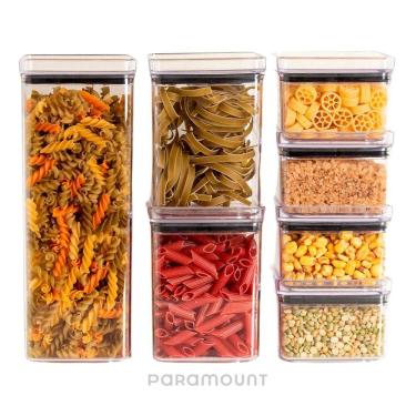 Imagem de Kit Potes Herméticos Empilháveis com 7 Peças Paramount
