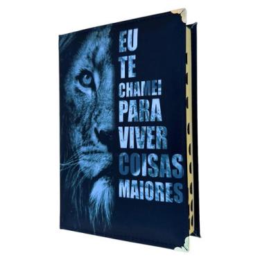 Imagem de Biblia NAA Leão Eu te chamei Sbb - Capa dura acolchoada com índice - C