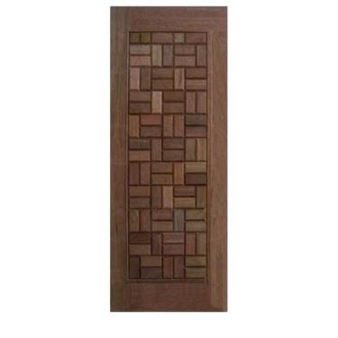 Imagem de Porta Entrada Maciça Pivotante Clássica - Madeira, 2,10 m (altura) x 1