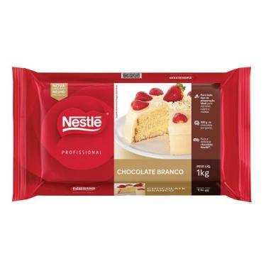Imagem de Barra de chocolate branco marfim 1kg - nestlé - Sem marca