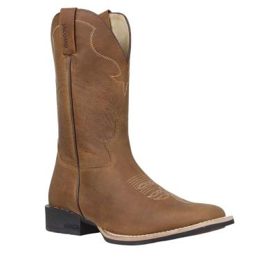 Imagem de Bota Masculina Marrom Bico Quadrado Jácomo 37516